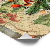 Charmante kerstboom illustratie perfect poster (Hoek)