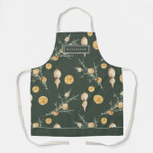 Charmante Kerstbos Groene Douane Schort (Voorkant)