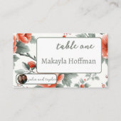 Charmante kerstbruiloft met romantische foto plaatskaartje (Voorkant)