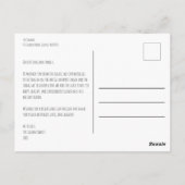 Charmante Kerstcamper  RV Xmas CUSTOM Briefkaart (Achterkant)