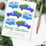 Charmante Kerstcamper  Trailer Retro RV Briefkaart<br><div class="desc">Ik hoop dat je dit ontwerp leuk vindt. Voeg je eigen tekst toe aan de voor- of achterkant. Kijk in mijn winkel voor meer vakantie design en bijpassende items,  van inpakpapier tot keukenhanddoeken!</div>