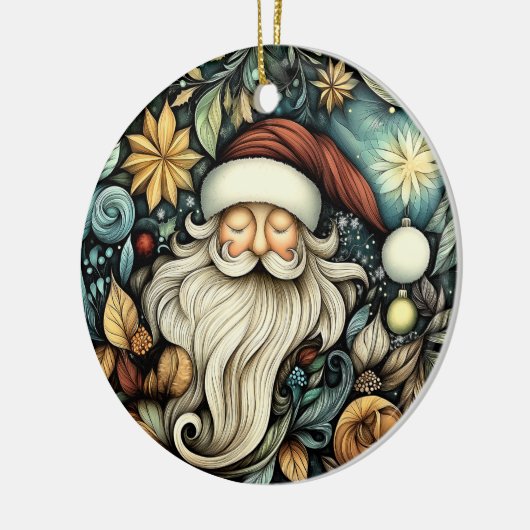  Charmante  Kerstman Keramisch Ornament (Links)