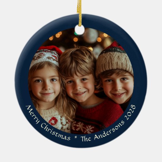  Charmante  Kerstman Keramisch Ornament (Achterkant)