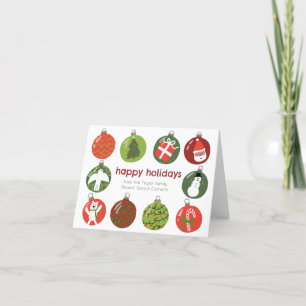 Charmante Kerstversieringen Xmas CUSTOM Feestdagen Kaart