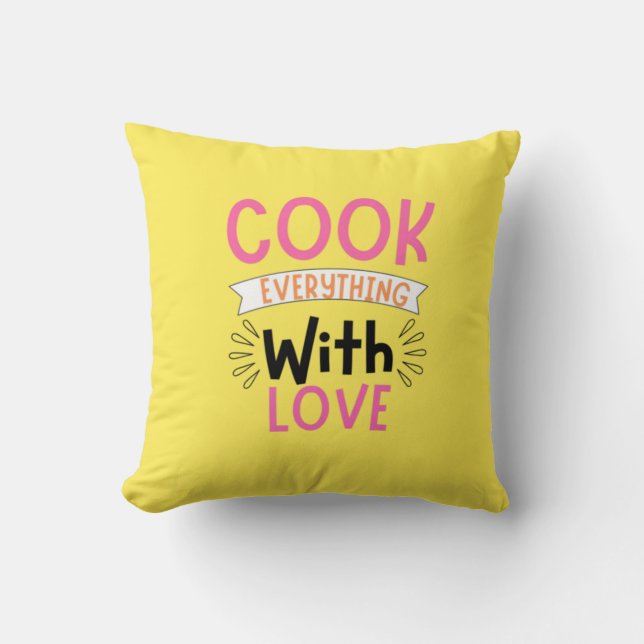 Charmante Keuken Quote Sierkussen (Voorkant)