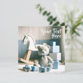 Charmante Kinderen kamer met speelgoed Kaart (Staand voorkant)