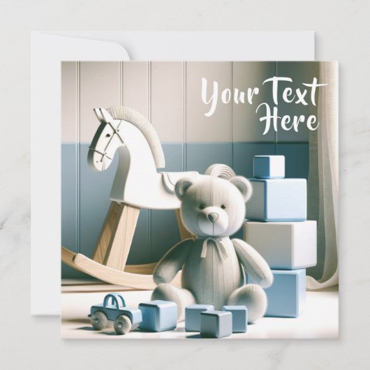 Charmante Kinderen kamer met speelgoed Kaart (Voorkant)