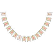 Charmante kitten meisje 1e Gelukkige Verjaardagsba Vlaggetjes (Alle)