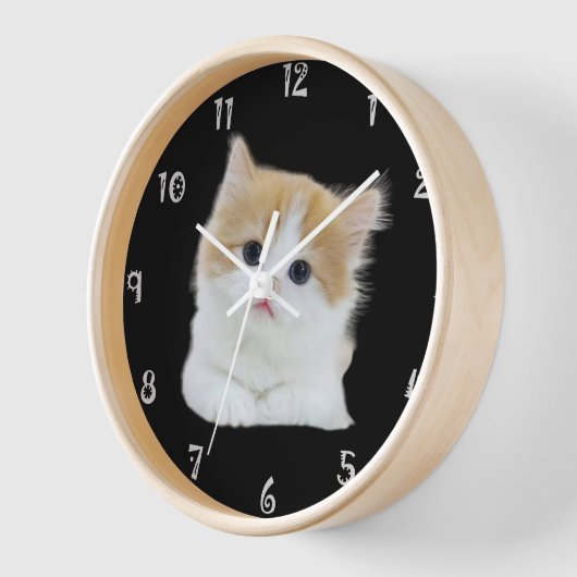 Charmante Kitten Schattige uurwerk wandklok (Hoek)