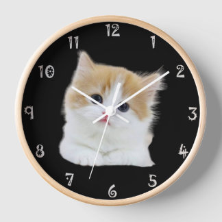 Charmante Kitten Schattige uurwerk wandklok