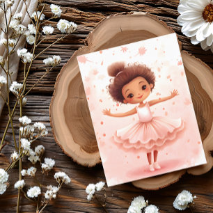 Charmante kleine ballerina Briefkaart