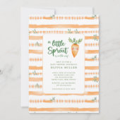 Charmante kleine Sprout Baby shower Kaart (Voorkant)