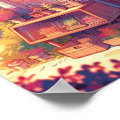 Charmante kleine zakelijke anime kunst poster (Hoek)