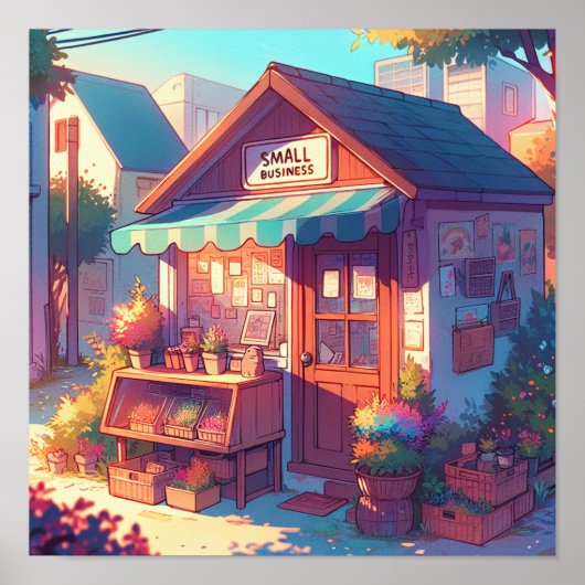 Charmante kleine zakelijke anime kunst poster (Voorkant)