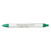 Charmante kleurrijke tuin Baby shower gunsten Zwarte Inkt Pen (Voorkant)