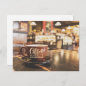 Charmante koffietijd briefkaart (Voorkant / Achterkant)