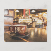 Charmante koffietijd briefkaart (Voorkant)