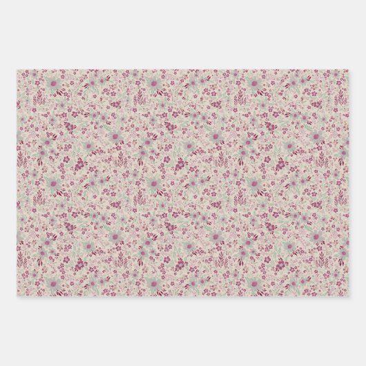 Charmante konijntjes in manden weide decoupage inpakpapier vel (Voorkant 2)