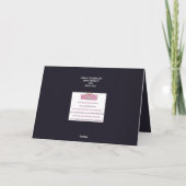 Charmante kraai glitter hart feestdagen kaart (Achterkant)