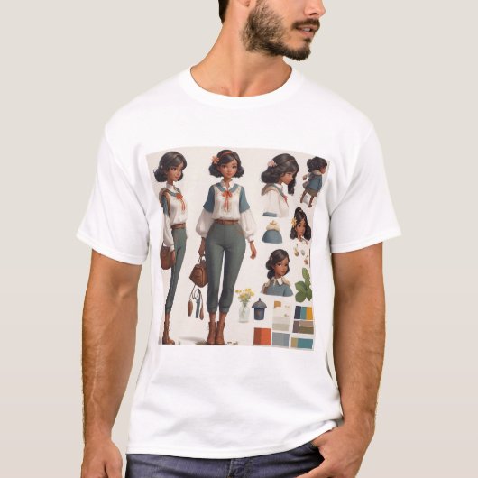 Charmante landelijke leven kunst |  esthetiek t-shirt (Voorkant)