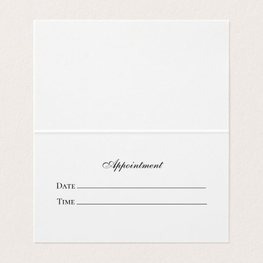 Charmante Lavendel Gevouwen Afspraak Visitekaartje (Binnenkant ongevouwen)