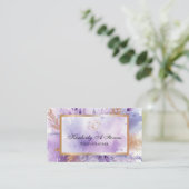 Charmante Lavendel Std, 3,5" x 2,0" Visitekaartje (Staand voorkant)