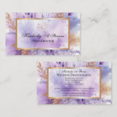 Charmante Lavendel Std, 3,5" x 2,0" Visitekaartje (Voorkant / Achterkant)