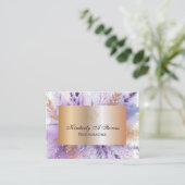 Charmante Lavender II Mighty 3,5" x 2,5" Bus Kaart Visitekaartje (Staand voorkant)