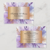 Charmante Lavender II Mighty 3,5" x 2,5" Bus Kaart Visitekaartje (Voorkant / Achterkant)