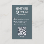 Charmante Leuke Retro Camera Koele Fotograaf Visitekaartje (Achterkant)