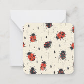 Charmante lieveheersbeestjes | door de natuur geïn notitiekaartje (Voorkant)