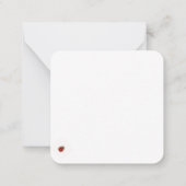 Charmante lieveheersbeestjes | door de natuur geïn notitiekaartje (Achterkant)