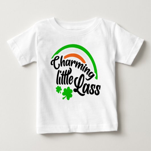 Charmante Little Lass Baby Meisje T-shirt (Voorkant)