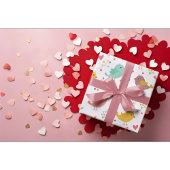 Charmante Lovebirds Cadeaupapier