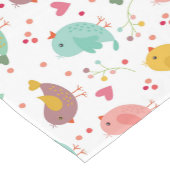 Charmante Lovebirds Korte Tafelloper (Hoek)