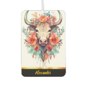 Charmante luchtverfrisser met floral koe ontwerp (Voorkant)