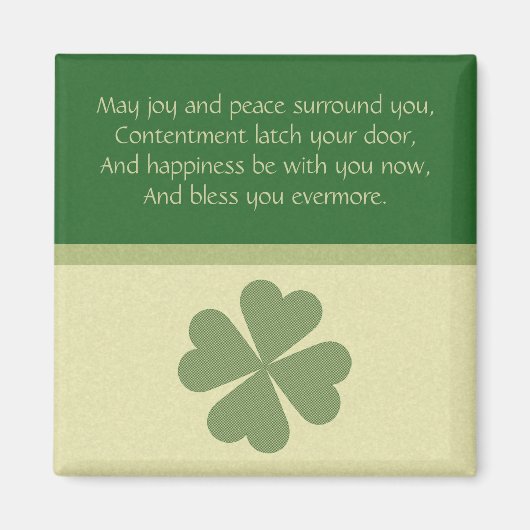 Charmante Lucky Clover Magneet (Voorkant)