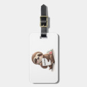 charmante luiaard bagagelabel (Voorkant verticaal)