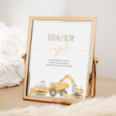 Charmante luier Raffle teken Poster