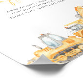 Charmante luier Raffle teken Poster (Hoek)