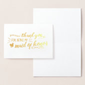 Charmante Maid van Eer Dank u Folie Kaarten (Display)