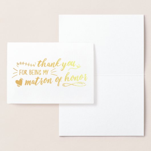 Charmante Matron van Eer Dank u Folie Kaarten (Display)