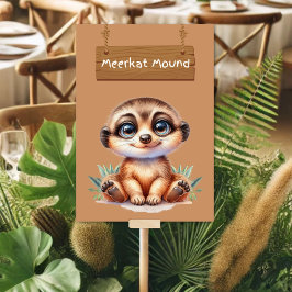 Charmante Meerkat Mound tafel Kaart