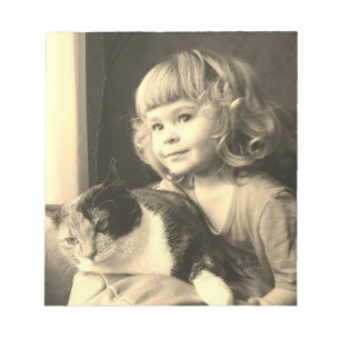 charmante meid notitieblok