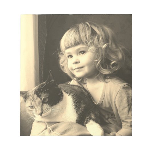 charmante meid notitieblok (Voorkant)