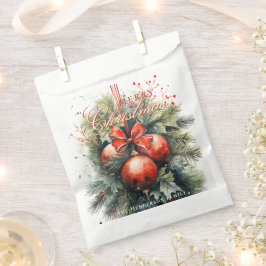 Charmante moderne Waterverf kerstmaretak Bedankzakje