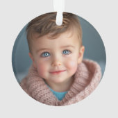 Charmante moderne Waterverf kerstmaretak Ornament (achterkant)