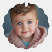 Charmante moderne Waterverf kerstmaretak Ornament Kaart (Achterkant)