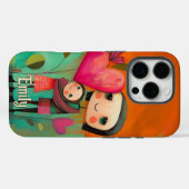 Charmante moeder & dochter schilderij Case-Mate iPhone case (Achterkant (horizontaal))