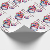 Charmante Moederdag Gnome Gepersonaliseerd Beste M Cadeaupapier (Hoek)